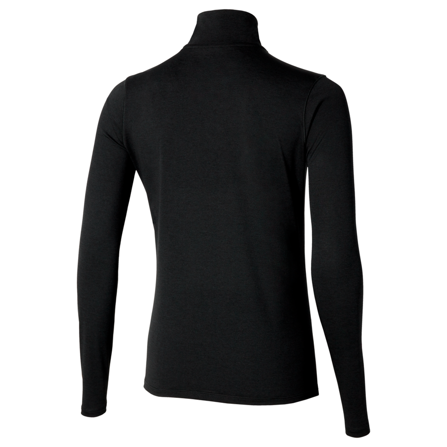 Mizuno Core Impulse Half Zip Long Sleeve Tee Black
